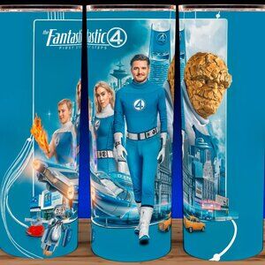 Fantastic Four - Mr Fantstic - Sue Storm - Johnny Storm Cup Mug Tumbler 20oz
